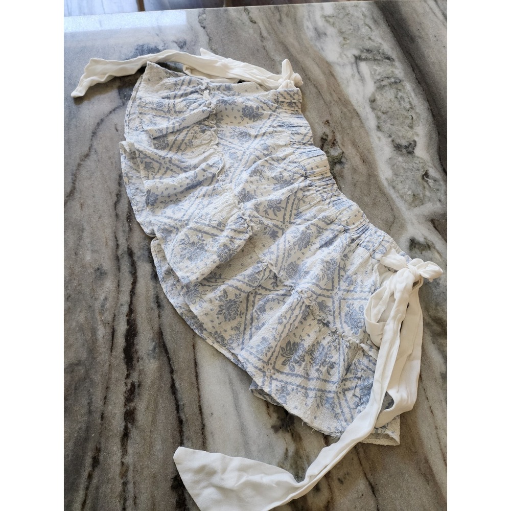 Out From Under Urban Outfitters Blue Floral Toile Ruffle Skort Tap Shorts Small
